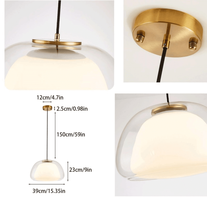 Moderne mælkeglas pendel - Stilfuld lampe til hjemmet