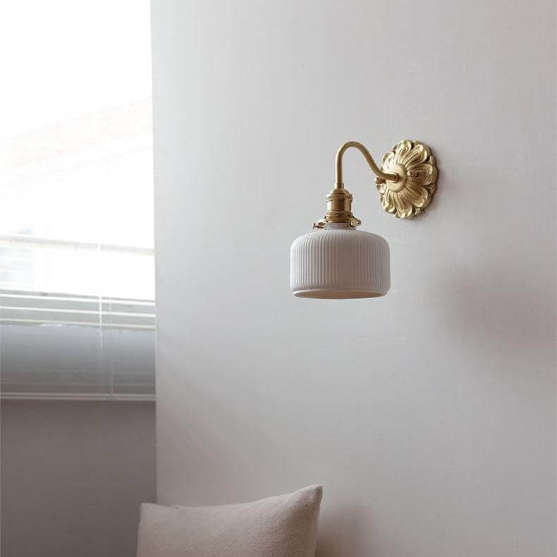 Keramik Messing Væg Lampe