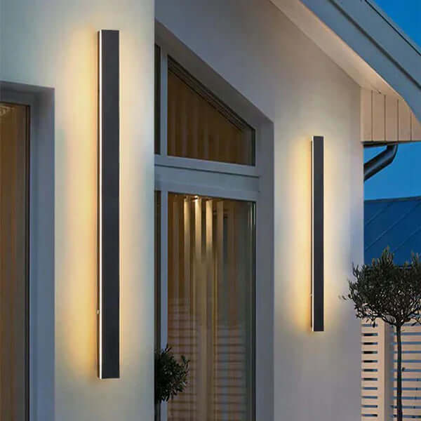 Moderne LED væglampe med kantdesign