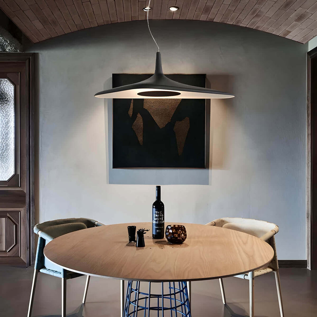 Unik loftlampe i hvid