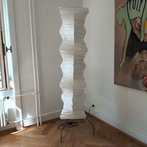 Lampadaire En Papier De Riz
