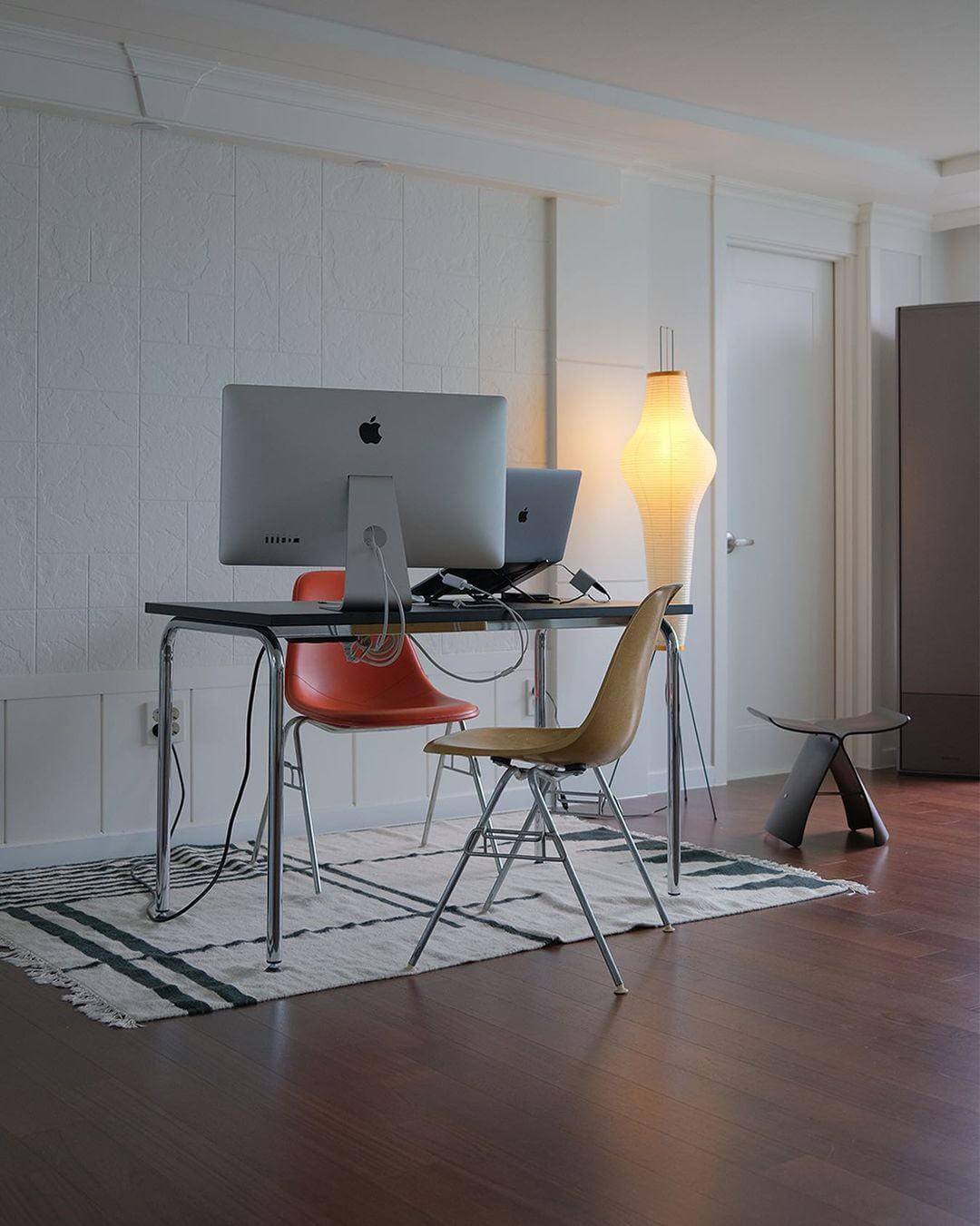 Lampadaire En Papier De Riz