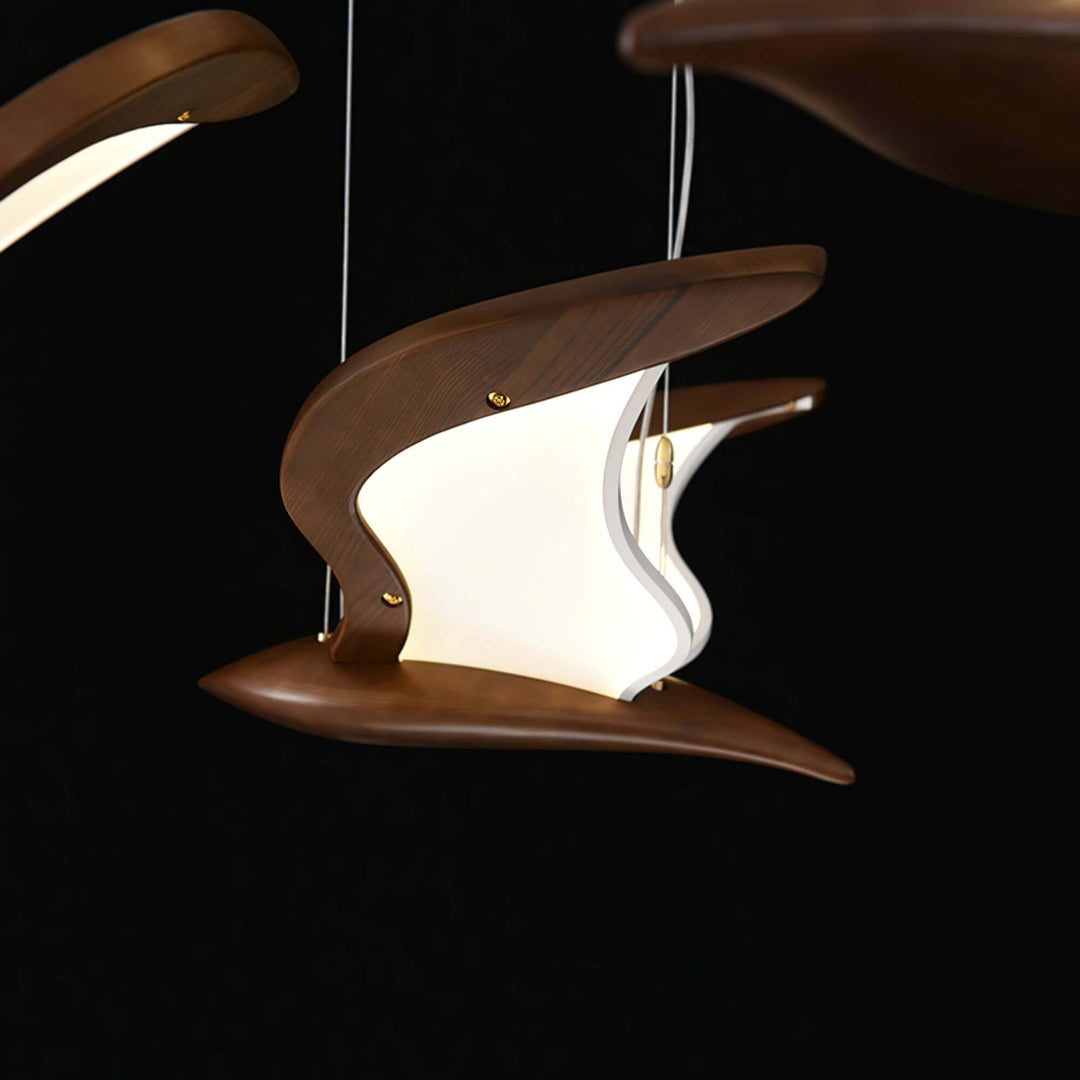 Moderne fugle-inspirerede pendellampe, dobbelt lampe model