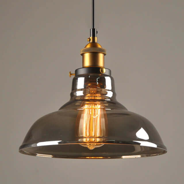 Vintage-inspireret glaspendel lampe