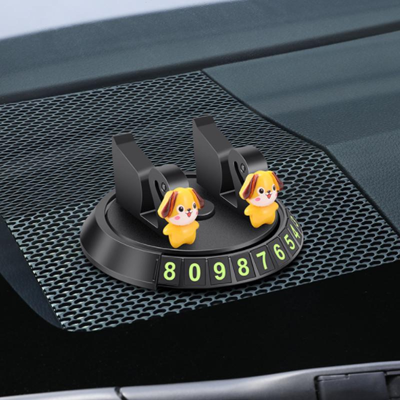 ABS-plast, 360° drejelig bilholder med nummertatover, stabilitet under kørsel, nemt justerbart og kompakt design