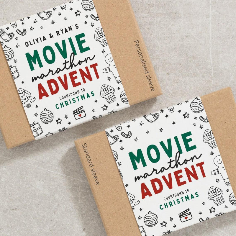 Julekalenderkort: 24 kort med spændende trivia og filmforslag til julen, 7x5 cm, kortmateriale.