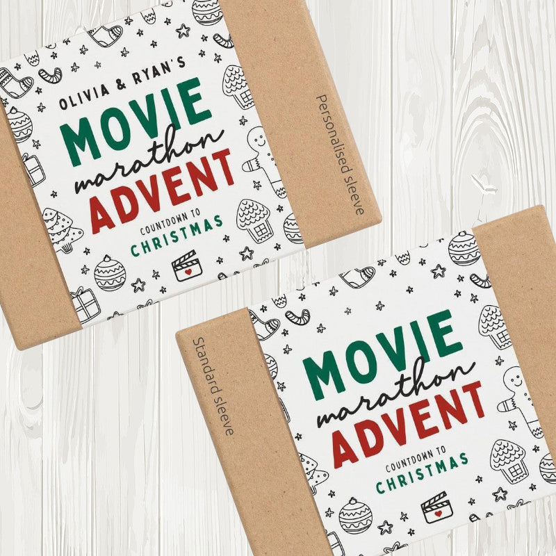 Julekalenderkort: 24 kort med spændende trivia og filmforslag til julen, 7x5 cm, kortmateriale.
