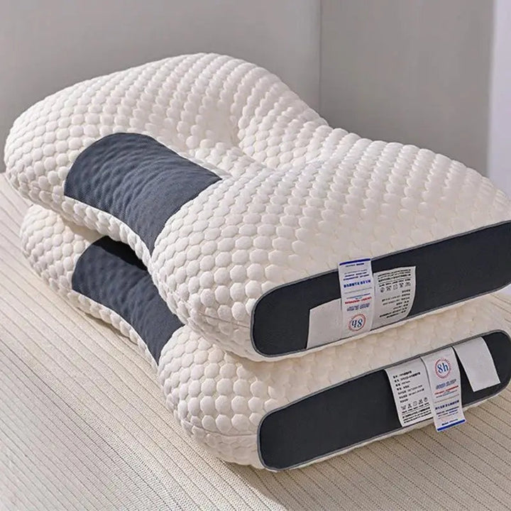 "Antibakteerinen ergonominen hierontatyyny aikuisille pehmeä ja hengittävä, aalto- ja kennokuviolla, koko 48x74 cm."