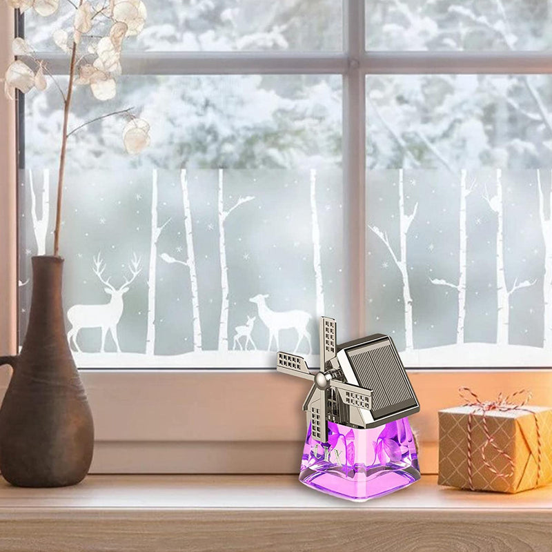 "Aurinkoenergialla toimiva auto ilmanraikastin, tuulimyllyturbiini, korkealaatuista metalliseosta, ympäristöystävällinen."