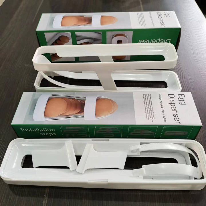 Automaattinen rullaava munasäilytysrasia, kompakti kaksitasoinen PP-muovista, säästää tilaa ja helpottaa käyttöä.