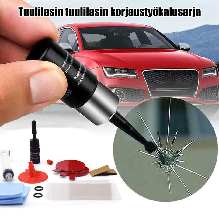 "Auton lasin korjausneste, kirkas neste, korjaa halkeamat ja hämähäkinseitti-vauriot, autotarvikkeet, tehokas tuulilasinhuolt
