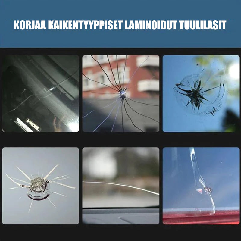 "Auton lasin korjausneste, kirkas neste, korjaa halkeamat ja hämähäkinseitti-vauriot, autotarvikkeet, tehokas tuulilasinhuolt