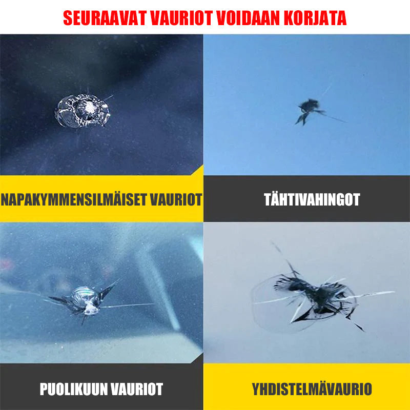 "Auton lasin korjausneste, kirkas neste, korjaa halkeamat ja hämähäkinseitti-vauriot, autotarvikkeet, tehokas tuulilasinhuolt