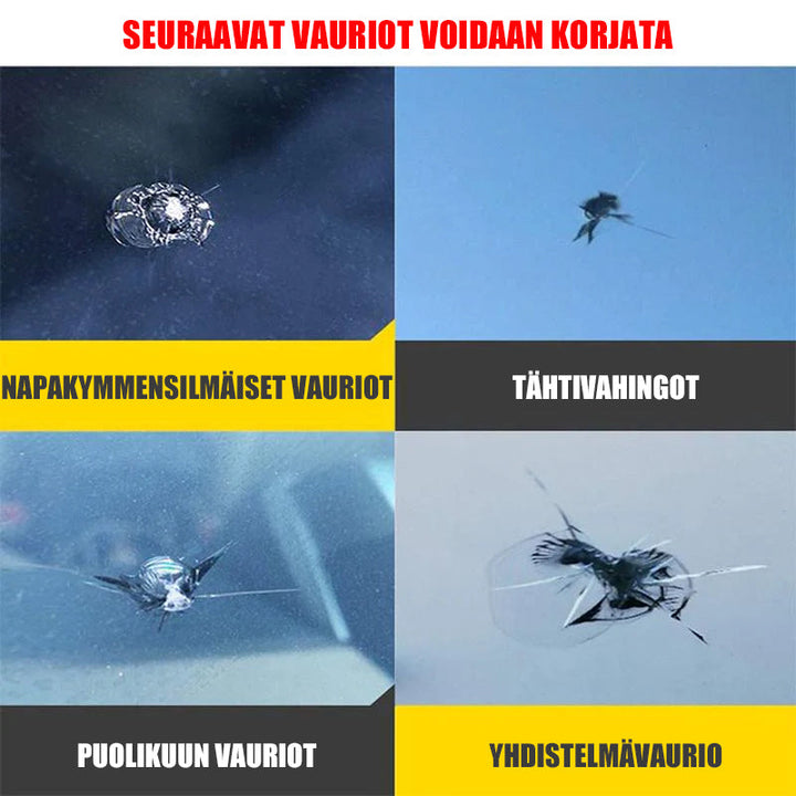 "Auton lasin korjausneste, kirkas neste, korjaa halkeamat ja hämähäkinseitti-vauriot, autotarvikkeet, tehokas tuulilasinhuolt