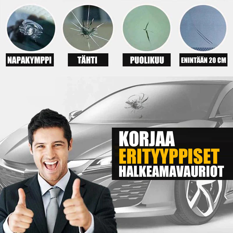 "Auton lasin korjausneste, kirkas neste, korjaa halkeamat ja hämähäkinseitti-vauriot, autotarvikkeet, tehokas tuulilasinhuolt