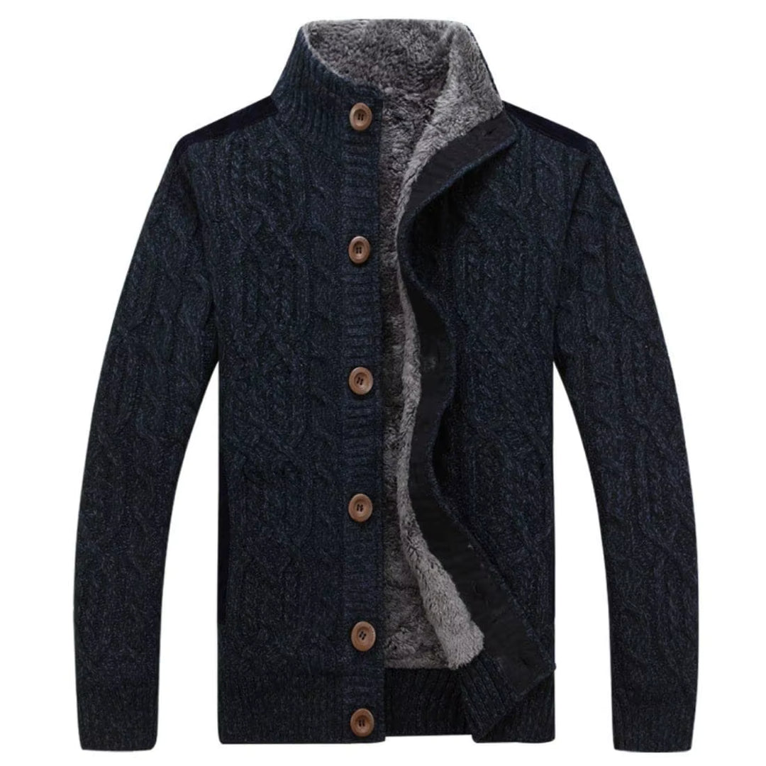 Herre Multifarvet Klassisk Cardigan til Efteråret