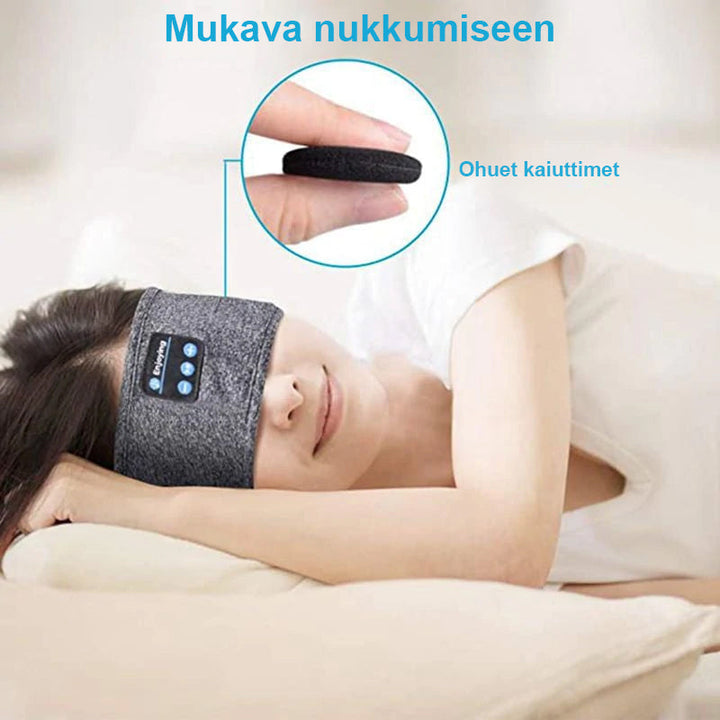 Bluetooth sports headband, ergonomic and wireless, for men and women. Multipurpose design and multiple color options.