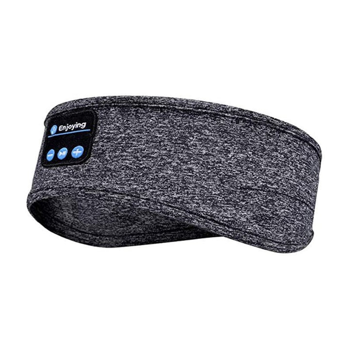 Bluetooth sports headband, ergonomic and wireless, for men and women. Multipurpose design and multiple color options.