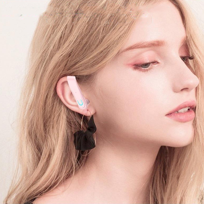 Bluetooth høretelefoner til øret, ergonomiske, IP67 vandtætte, sorte, med støjreduktion, HiFi-lydkvalitet, trådløse, holdbare.
