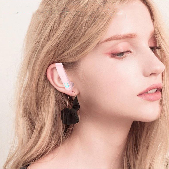 Bluetooth høretelefoner til øret, ergonomiske, IP67 vandtætte, sorte, med støjreduktion, HiFi-lydkvalitet, trådløse, holdbare.
