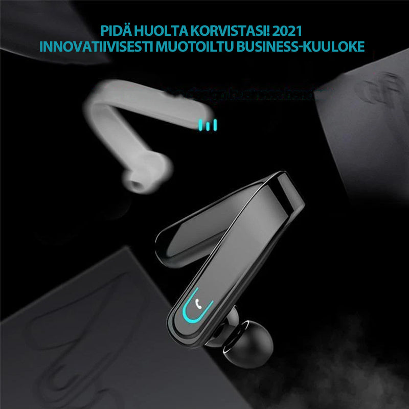 Bluetooth høretelefoner til øret, ergonomiske, IP67 vandtætte, sorte, med støjreduktion, HiFi-lydkvalitet, trådløse, holdbare.