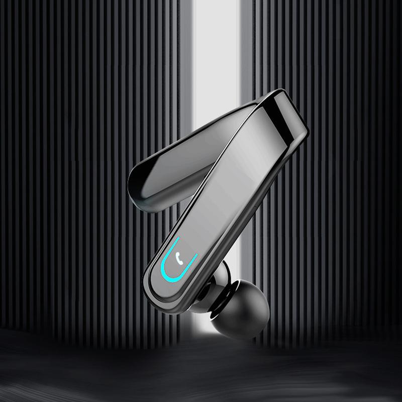 Bluetooth høretelefoner til øret, ergonomiske, IP67 vandtætte, sorte, med støjreduktion, HiFi-lydkvalitet, trådløse, holdbare.