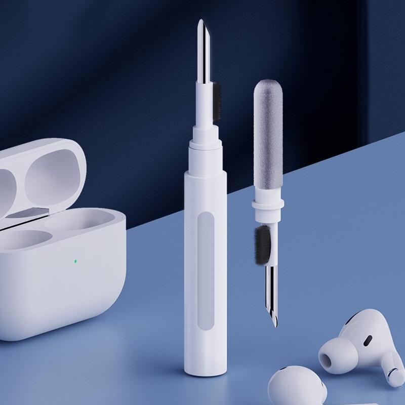 Bluetooth hovedtelefon rengøringsbørste, let og bærbar, mikrofiberbørste til dybdegående rengøring, miljøvenlig.