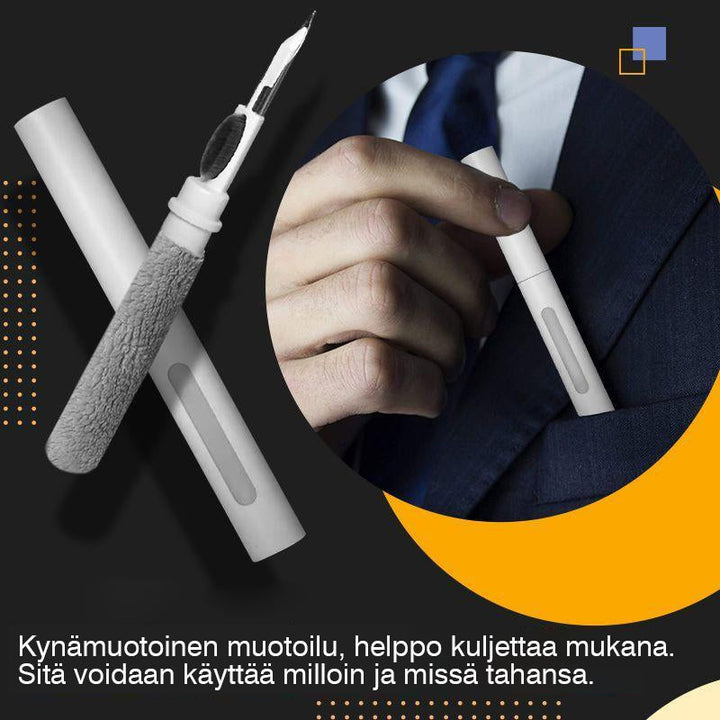 Bluetooth hovedtelefon rengøringsbørste, let og bærbar, mikrofiberbørste til dybdegående rengøring, miljøvenlig.