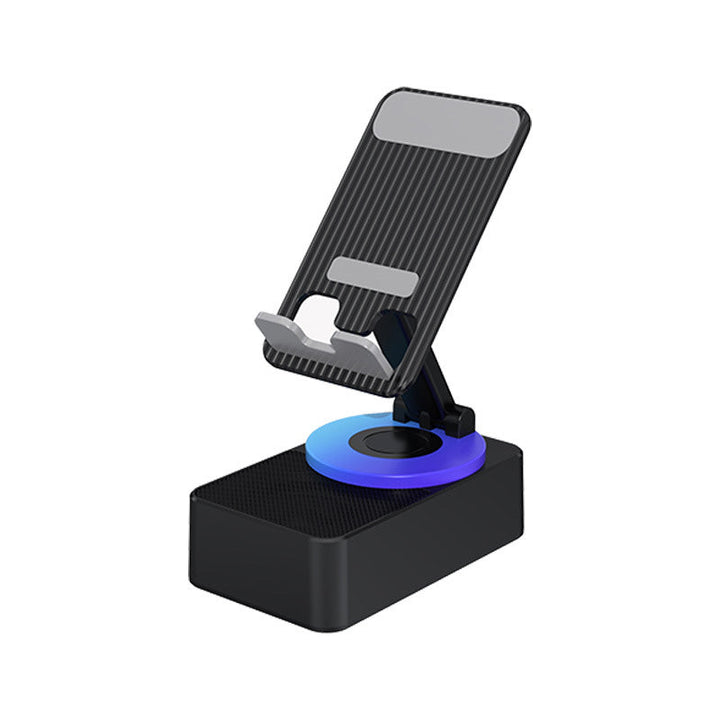 Bluetooth-aktiveret multifunktionel holder grå/sort; minimalistisk, justerbar og kraftfuld basenhed til telefon/tablet