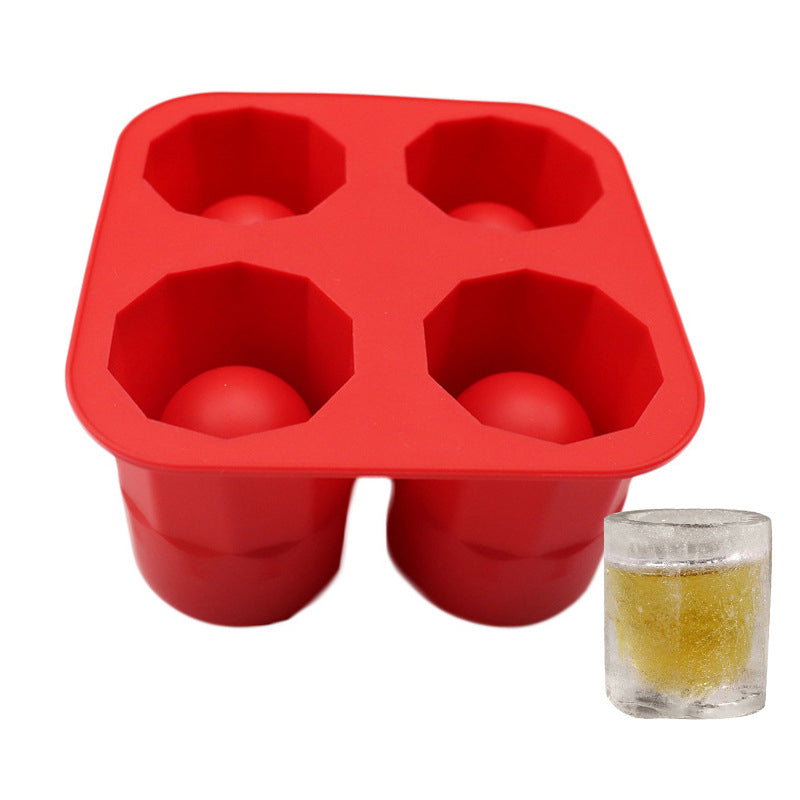 DIY Shottiglas i Is, moderne design, klart og iset udseende. Perfekt til fester, bringer kølighed til dine glas.
