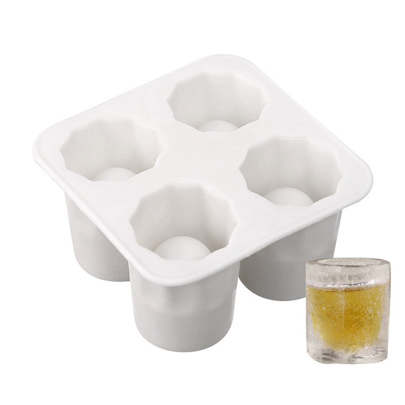 DIY Shottiglas i Is, moderne design, klart og iset udseende. Perfekt til fester, bringer kølighed til dine glas.
