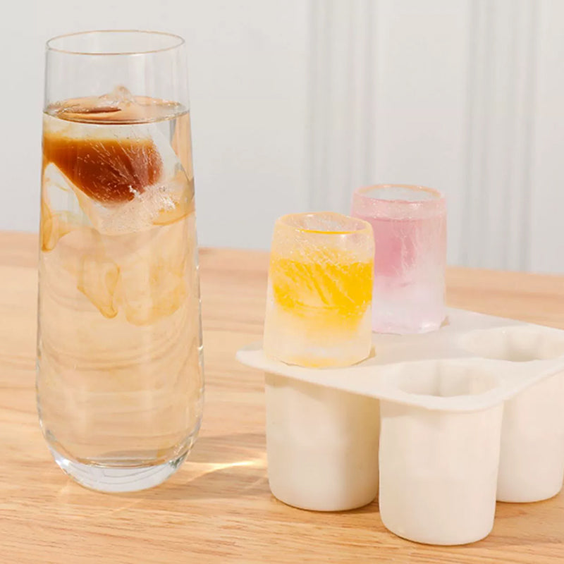 DIY Shottiglas i Is, moderne design, klart og iset udseende. Perfekt til fester, bringer kølighed til dine glas.