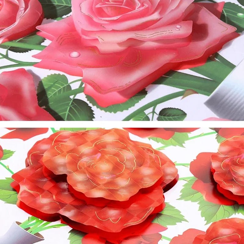 DIY Plante Vase 3D Stereoskopiske Klistermærker til boligindretning, levende 3D-effekt med blomster- og plantemotiver, moderne naturinspireret dekoration