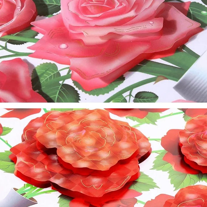 DIY Plante Vase 3D Stereoskopiske Klistermærker til boligindretning, levende 3D-effekt med blomster- og plantemotiver, moderne naturinspireret dekoration