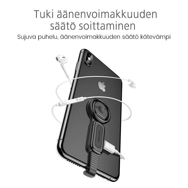 Dual Lightning til mænd: sølvfarvet 4-i-1 adapter, to Lightning-porte, magnetisk ring-adapter, kompakt design