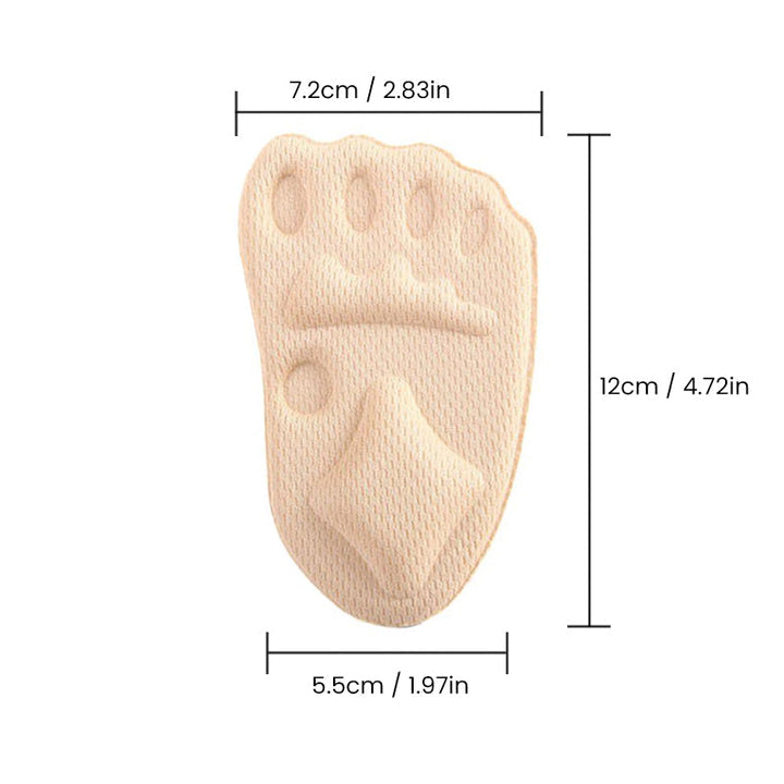EVA-skum, beige/sorte mænds indlægssåler til forfoden, ergonomisk design, optimal støtte til gang