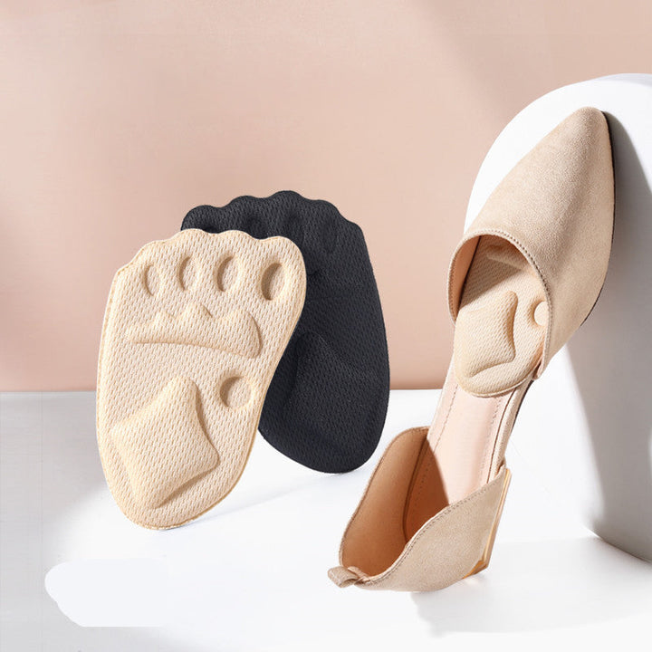 EVA-skum, beige/sorte mænds indlægssåler til forfoden, ergonomisk design, optimal støtte til gang