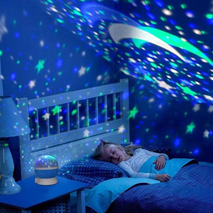 "Elegantti Galaxy tähtiprojektori, monivärinen, kaukosäädettävä, luo maagisen tunnelman mihin tahansa huoneeseen."