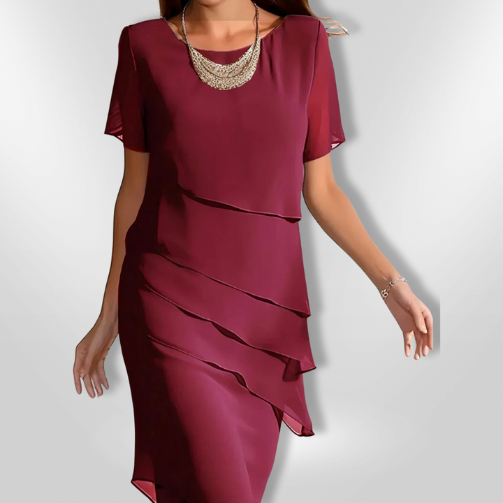 Elegant damekjole i chiffon - tidløs