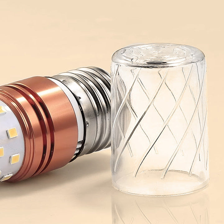 "Energiatehokas LED-lamppu, 360° valaistus, moderni muotoilu, valkoinen valo, himmennettävä, ympäristöystävällinen."