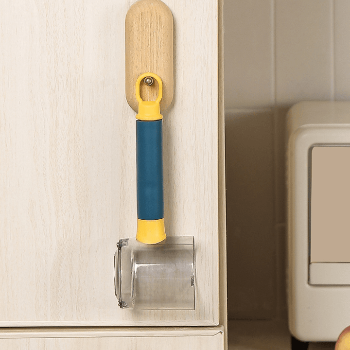 Ergonomisk skrælkniv med affaldsopsamler, skridsikkert håndtag, rustfrit stål, grøntsagsskræller i køkkenet.