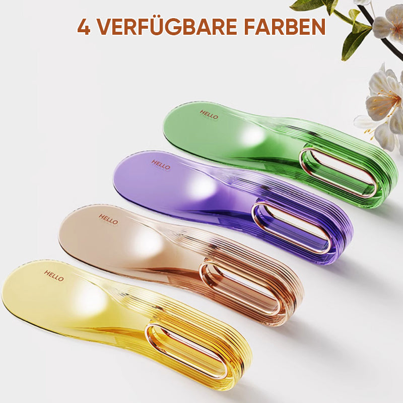 Ergonominen patjan nostotyökalu, keltainen, vihreä, violetti, ergonominen muotoilu, kestävää muovia, kevyt ja kestävä.