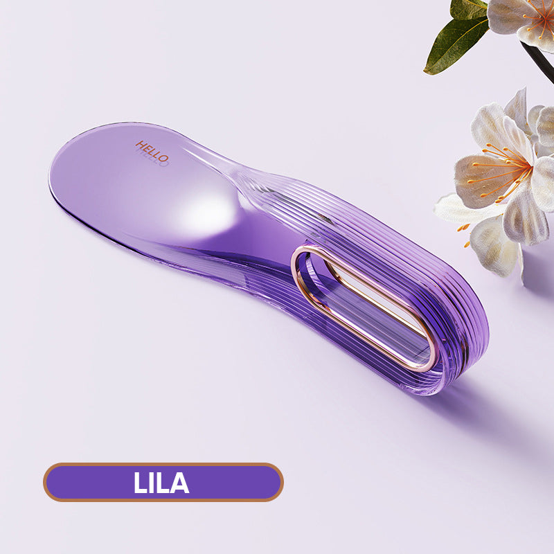 Ergonominen patjan nostotyökalu, keltainen, vihreä, violetti, ergonominen muotoilu, kestävää muovia, kevyt ja kestävä.