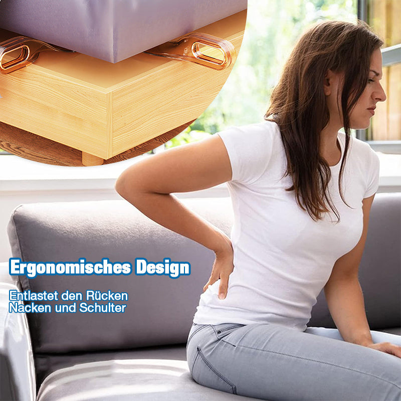 Ergonominen patjan nostotyökalu, keltainen, vihreä, violetti, ergonominen muotoilu, kestävää muovia, kevyt ja kestävä.