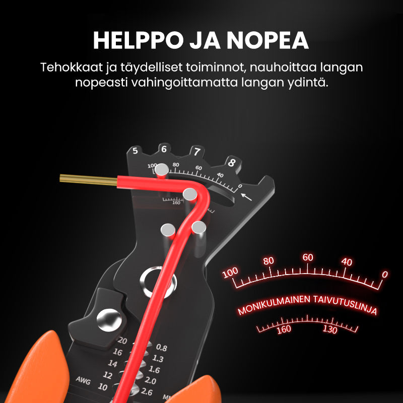 Ergonomiske multifunktionelle afisoleringstænger til elektrikere, orange håndtag, krom-vanadiumstål, DIY-værktøjer.