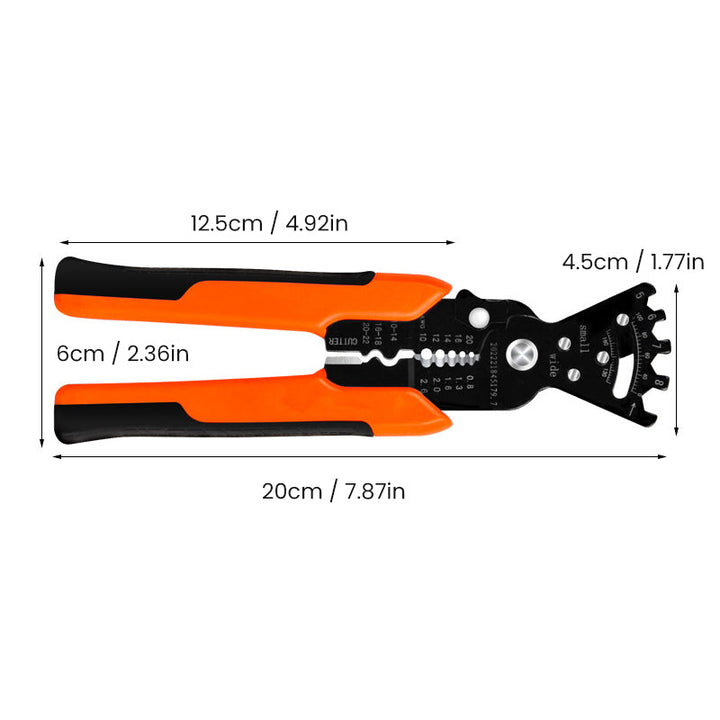 Ergonomiske multifunktionelle afisoleringstænger til elektrikere, orange håndtag, krom-vanadiumstål, DIY-værktøjer.