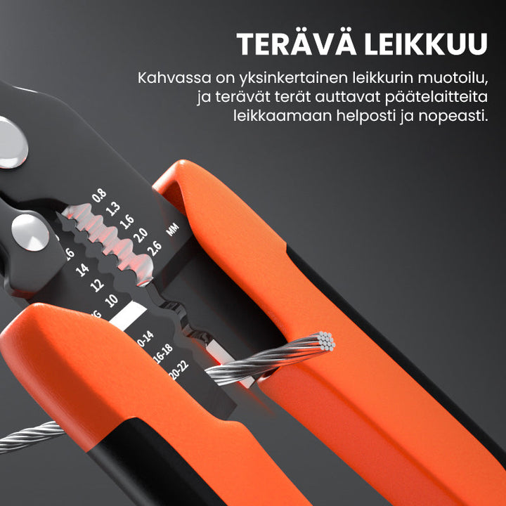 Ergonomiske multifunktionelle afisoleringstænger til elektrikere, orange håndtag, krom-vanadiumstål, DIY-værktøjer.