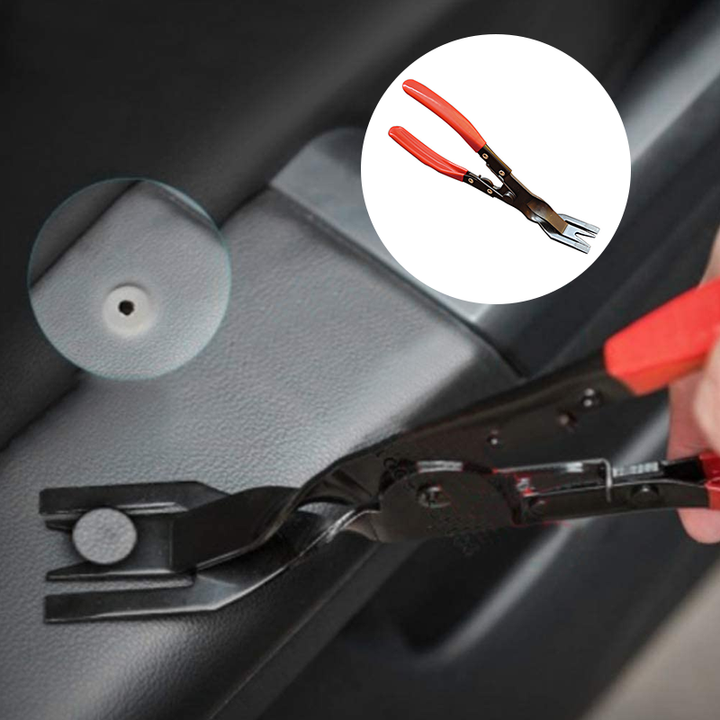 "Ergonomiset mustat niittipihdit terässeoksesta, ihanteelliset autojen ja huonekalujen korjaukseen, liukumaton ote."