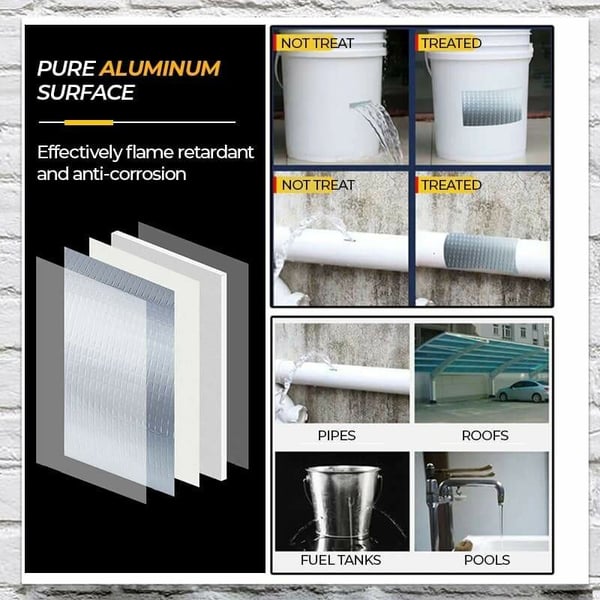 "Erittäin vedenkestävä butyylikumi teippi, musta, rulla, ideaalinen vuotojen korjaamiseen, kotitalous ja ammattilaiskäyttö."