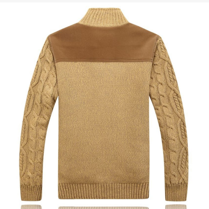 Herre Multifarvet Klassisk Cardigan til Efteråret